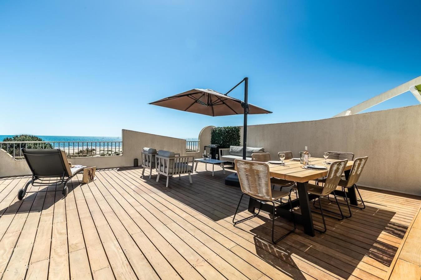 Suite Terrasse Xxl - Front De Mer - Parking - Ambiance Plage 라그랑모트 외부 사진